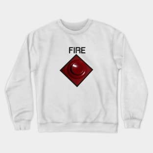 Fire! Arcade Button Shirt Crewneck Sweatshirt